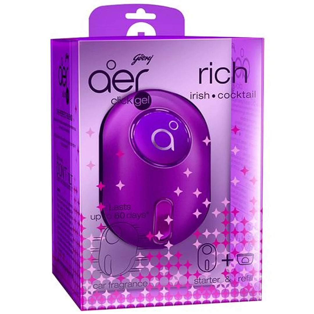 GODREJ AER CLICK GEL IRISH COCKTAIL STARTER & REFIL 10GM.