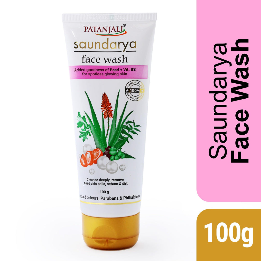 PATANJALI FACE WASH SAUNDRYA 100 GM.