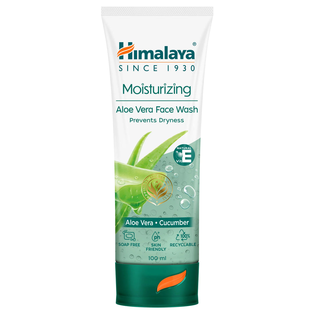 HIMALAYA FACE WASH ALOE VERA MOITURI 100 ML.