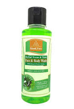 Load image into Gallery viewer, KHADI FACE &amp; BODY WASH NEEM &amp; TULSI 210ML.
