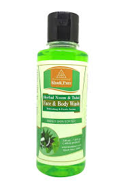 KHADI FACE & BODY WASH NEEM & TULSI 210ML.