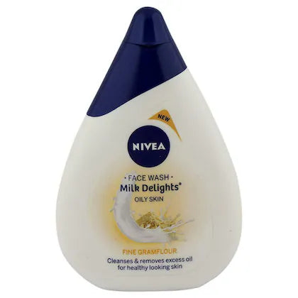 NIVEA FACE WASH MILK DELIGHT FINE GRAMFLOUR 50 ML.
