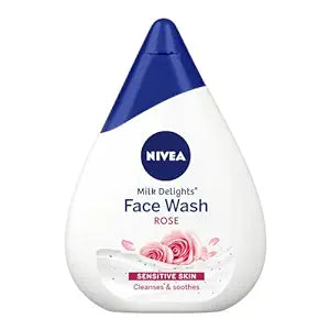 NIVEA FACE WASH MILK DELIGHT CARING ROSE 50 ML.