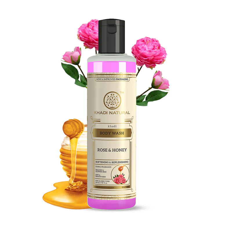 KHADI BODY WASH ROSE 210ML