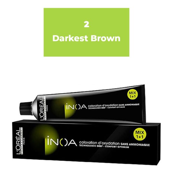 LOREAL INOA NO.2 DARKEST BROWN