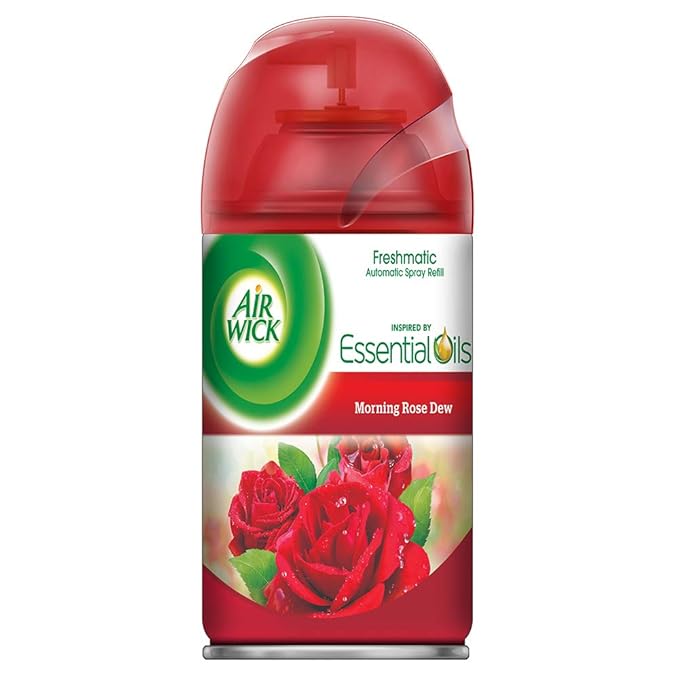 AIR WICK AUTOMATIC MORNING ROSE DEW 250 ML.