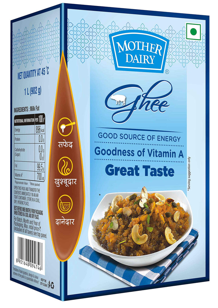 MOTHER DAIRY GHEE 1 LTR.