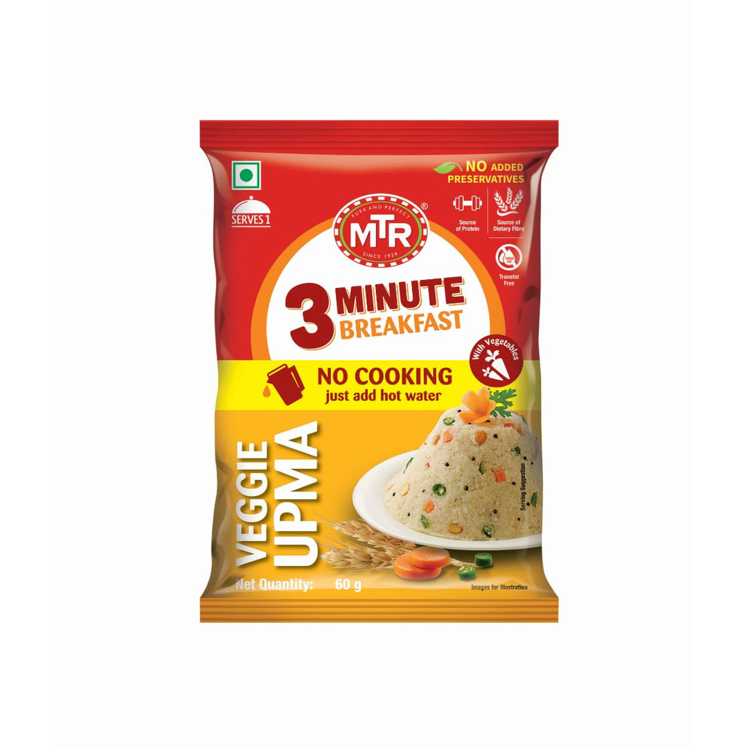 MTR VEGETABLE UPMA 60 GM.