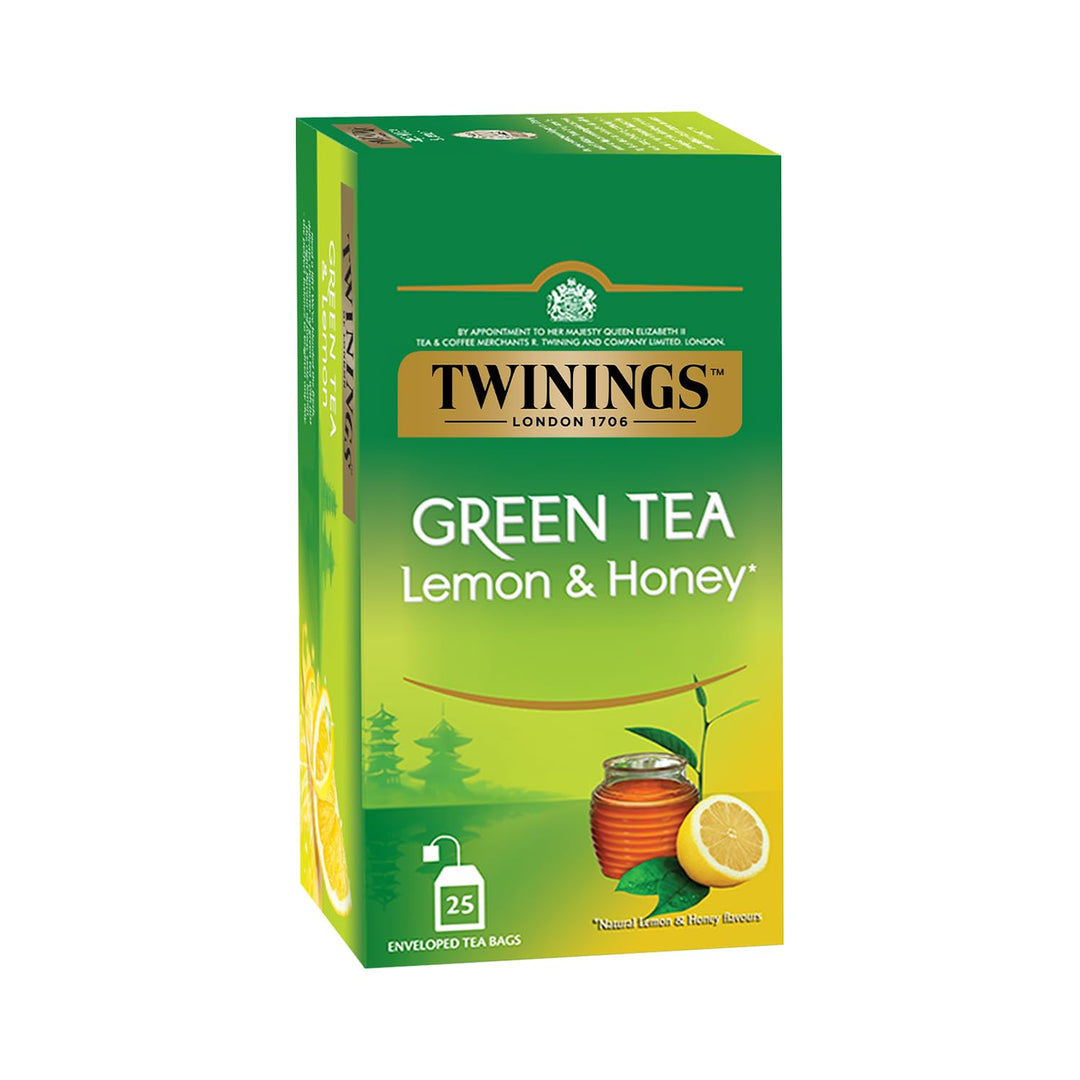 TWININGS TEA BAG GREEN TEA LEMON HONEY 25 BAGS.