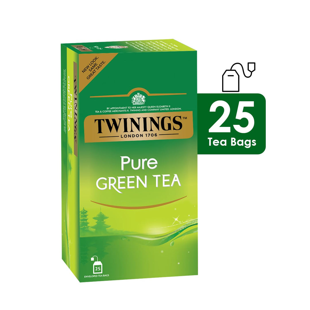 TWININGS TEA BAG GREEN TEA 25 BAGS.