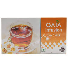 GAIA GREEN TEA BAG CAMOMILE 25 BAGS.