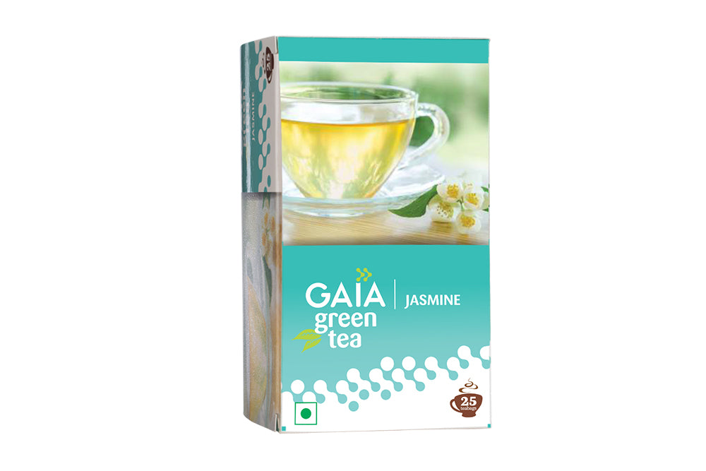 GAIA GREEN TEA BAG JASMINE 25 BAGS.