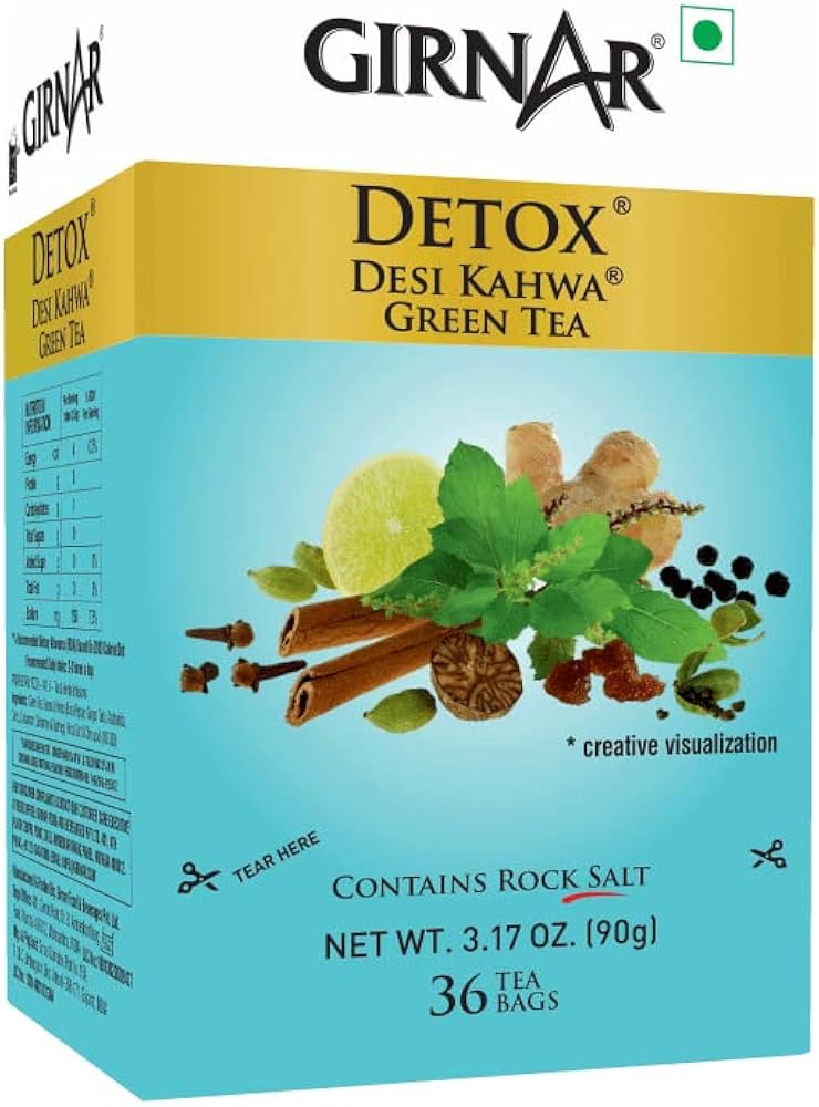 GIRNAR GREEN TEA KASHMIRI KAHWA 36 BAGS