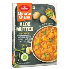 HALDIRAMS RTE ALOO MUTTER 300 GM.