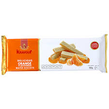 KRAVOUR ORANGE WAFER BISCUIT 120 GM.