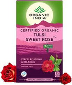 Load image into Gallery viewer, ORGANIC TEA TULSI SWEET ROSE 25 BAGS.
