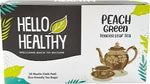 Load image into Gallery viewer, HELLO HEALTHY PEACH GREEN TENDER LEAF TEA 20 MUSLIN
