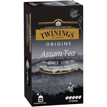TWININGS TEA BAG CLASSIC ASSAM 100 BAGS.