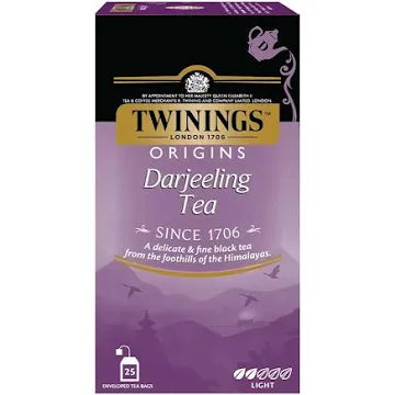 TWININGS TEA BAG DARJEELING 25 BAGS.