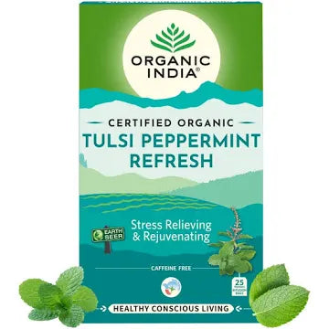 ORGANIC INDIA TULSI PEPPERMINT REFRESH 25 N