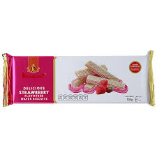 KRAVOUR STRAWBERRY WAFER BISCUIT 75 GM.