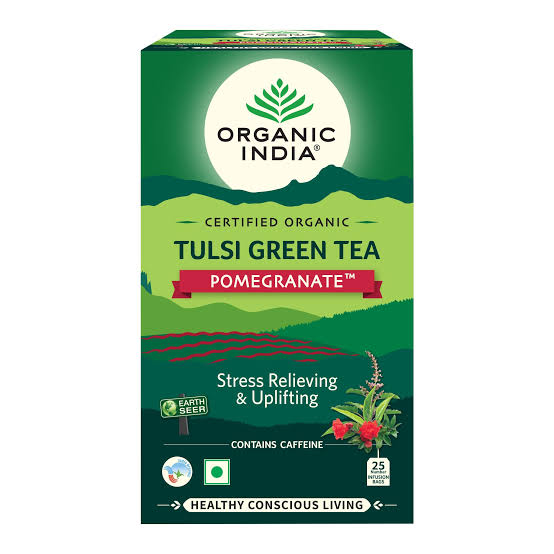 ORGANIC TEA TULSI POMEGRANATE 25 BAGS.