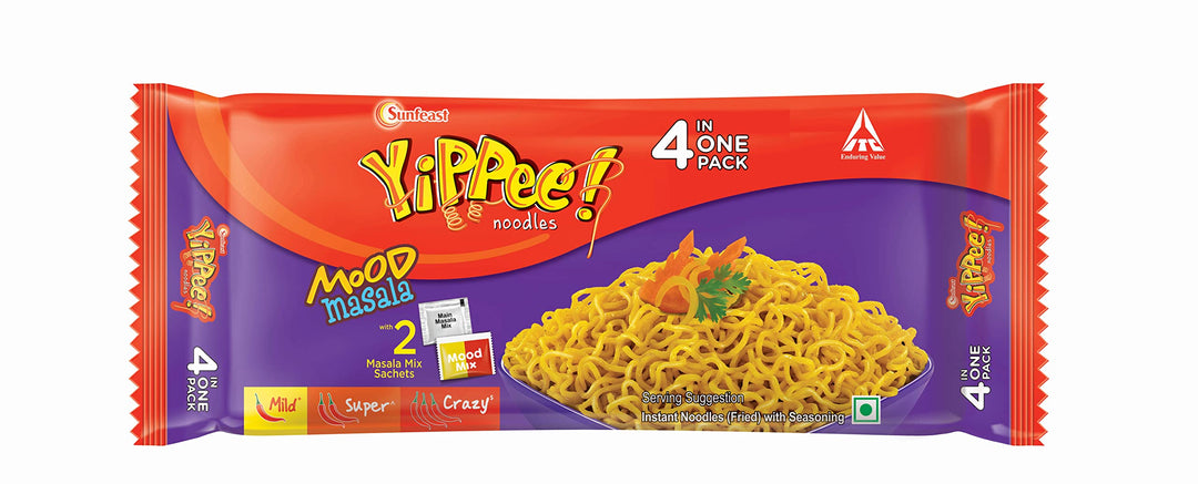 SUNFEAST NOODLES MOOD  MASALA 4 IN 1 260 GM.