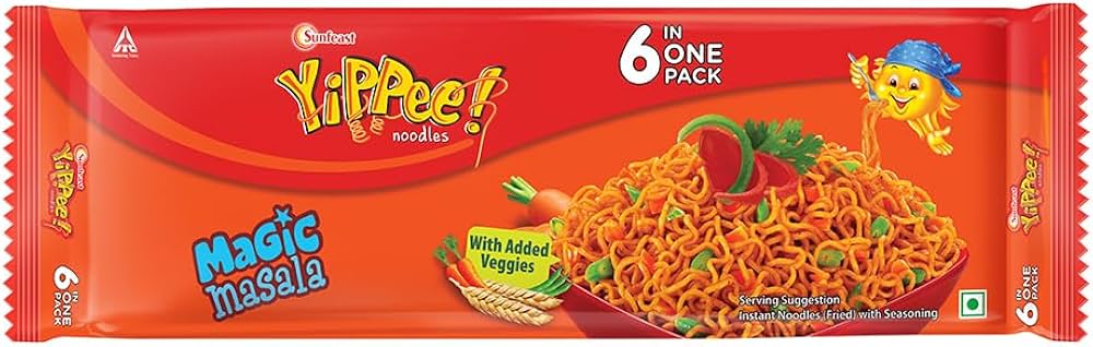 SUNFEAST NOODLES MAGIC MASALA 6 IN 1 420 GM.