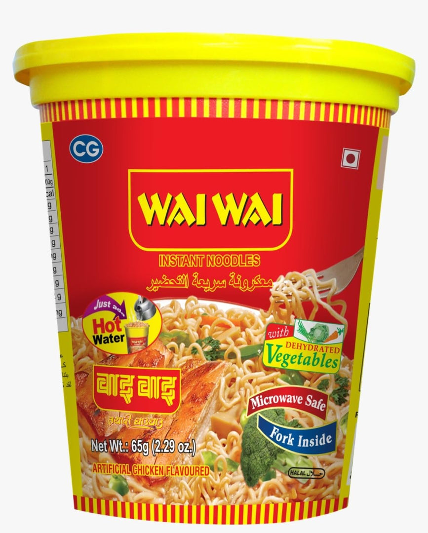 WAI WAI NOODLES CHICKEN 65GM