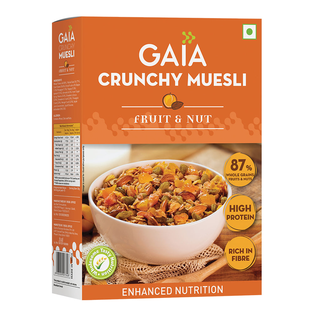 GAIA MUESLI FRUIT & NUT 400 GM.